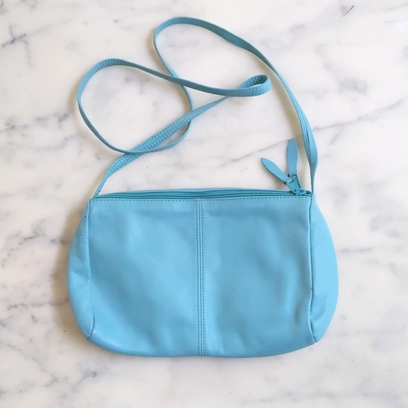 Genuine leather crossbody bag with two layers. - Picture 3 of 4